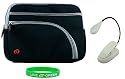 Non-OEM Amazon Kindle DX 9.7 Tri-Pocket Sleeve Case with Clip-on Reading Lights - Black