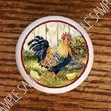 CHICKENS ROOSTERS HENS BORDER #02 DRAWER PULLS KNOBS