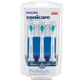 Philips Sonicare HX6023 ProResults Mini Toothbrush Heads--Triple Pack