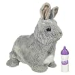 FurReal Newborn Bunny-Grey and white
