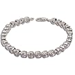 Perfect Presents Sterling Silver Zircon Bracelet 7.5 inches (brclt255)