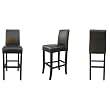 Tall Leather Barstool in Espresso Brown By Wholesale Interiors