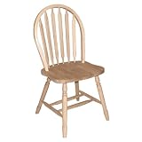 International Concepts C-213T Windsor Arrow Back Chair, Unfinished