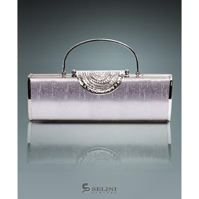 Shiny with Top Rhinestone Flower Metal Women Clutches by  boxed-gifts