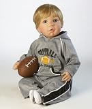 Future Football Star - 19 Inch Collectible Real Lifelike Vinyl Baby Doll (Artist: Pat Moulton) by Paradise Galleries Dolls