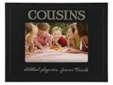 IMAGE OF 4x6 Cousins Black PICTURE FRAME