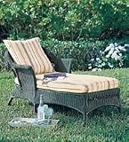 Wicker Chaise-White