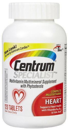 Centrum Specialist Complete Multivitamin Heart with B6/B12/Folic Acid 120 Tablets (3 Pack)