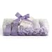 Mud Pie Baby Buds Decorated Cotton Socks, Purple, 0 - 12 Months, 3 Pack