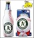 (2) OAKLAND ATHLETICS MLB BASEBALL CAN & BOTTLE KOOZIE