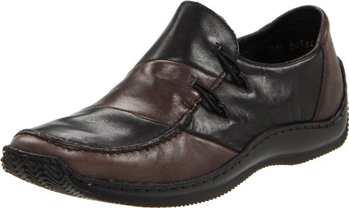 Rieker L1762 Celia 62,Smoke/Black Leather,40 EU (Womens 8.5-9 M US)