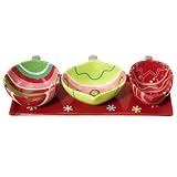 Ornaments Condiment Serving Set of 4 by Boston Warehouse