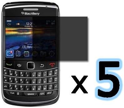 ***5PACK*** Privacy Screen Protector for Blackberry Bold 9700, Onyx 9700, 9020, 9780