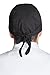 Fiumara Apparel Professionals Vented Head Wrap Black Ideal for Chef Hat Cotton - Made in USA
