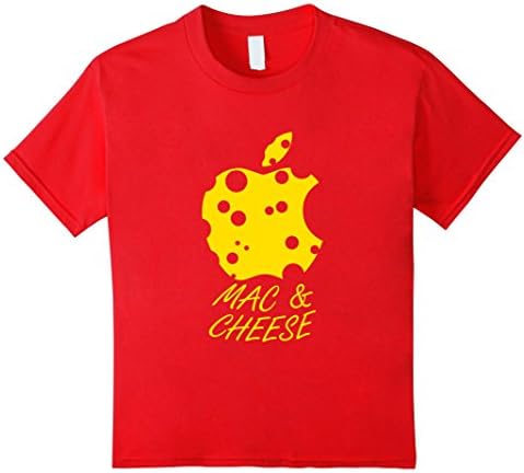 Kids Mac And Cheese Macaroni Food Swiss Lover Funny Pun T-Shirt 10 Red