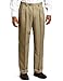 Geoffrey Beene Men's Performance Microfiber Pleat Front Extender Waist Pant