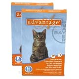 12 MONTH Advantage Orange for cats under 9lbs by Advantage