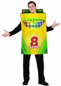 Rasta Imposta Crayola Crayon Box Costume, Yellow/Green, One Size