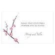 Cherry Blossom Escort Table Sign Card