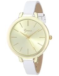 Geneva Womens 8179E-GEN Analog Display Quartz White Watch
