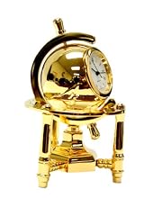 Miniature Revolving Globe Clock - Decorative Clock