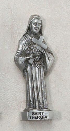 Pewter 3" Statue St. St Theresa