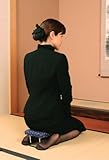 『縦型正座椅子「安座」・花柄(弔事兼用)』