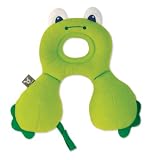 BenBat Travel Friends On The Go Head And Neck Support, Frog, 0-12 Months