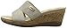 Anne Klein Sport Women's Pleasant Fabric Wedge Sandal, Black, 10 M US