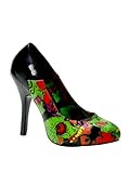 IMAGE OF Demonia Full Moon Print Zombie Pump - 10