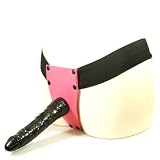 Fetish Fantasy Sensual Comfort Pink and Black Strap-On Dildo
