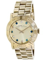Marc by Marc Jacobs Amy Dexter Gold dial Gold-tone Ladies Watch MBM3215