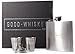 Hip Flask: by Good Whiskey With Stainless Steel Shot Glasses, No Spill Hip Flask Funnel and Gift Box