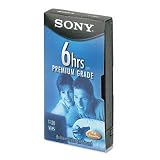 Premium Grade VHS Videotape Cassette, Six Hours