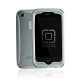 White SILICRYLIC Silicone Crystal Case for Apple iPhone 3G