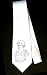 Party Decoration Necktie with man, black and white, Greece, bust, Europe, ancient, sculpture, statue, culture