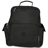 NHL Winnipeg Jets Black Leather Large Computer Backpack