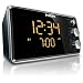 Philips AJ 3551 Radiowecker (FM-Tuner, LED-Anzeige) schwarz/silber