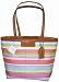 New Coach 13552 Beach Multi Stripe Tote Bag Handbag Purse