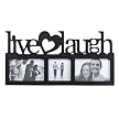 Live/Laugh/Love 3-Window Frame - Black