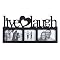 Live/Laugh/Love 3-Window Frame - Black