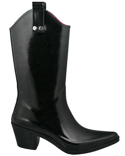 Western Fashion Rain Boots on New York Shiny Solid Cowboy Ladies Rubber Rain Boot  Rbt 1302a   24 99