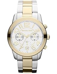 Women Watch Michael Kors MK5748 Chronograph Two Tone Stainless Steel Case and B