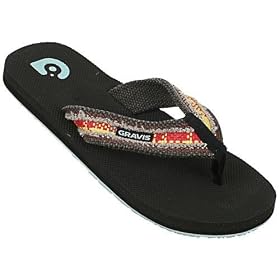 Gravis Hemperpedic Mens Sandals - Black Hemp by Gravis