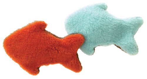 Eco Friendly "Fish for Cat" Organic Catnip Toy: Burnt Orange