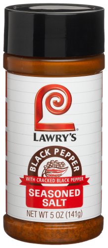 Lawrys Black Pepper Seasoned Salt, 5-Ounce Bottle