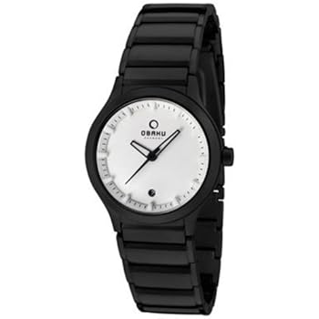 Obaku Harmony - V115L BWSB - Dames Horloge - Quartz - Analoog - roestvrij stalen armband Black Obaku Harmony - V115L BWSB - Montre Femme - Quartz - Analogique - Bracelet Acier Inoxydable Noir