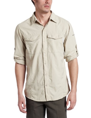 Columbia Men's Insect Blocker Long Sleeve Shirt (Medium, Fossil)