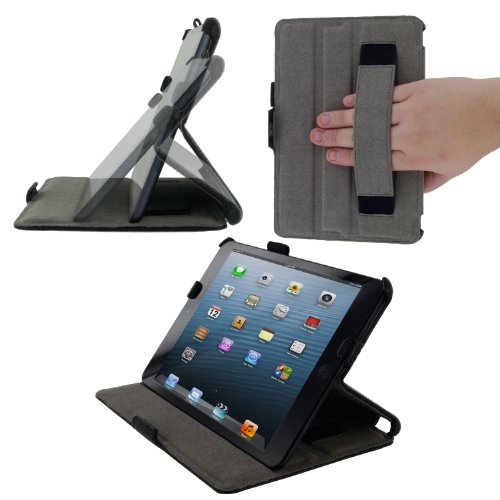 rooCASE Slim-Fit (Black) Folio Case Cover  Multi 