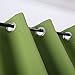 Deconovo Blackout Curtain Panel – Solid Grommet Top, Thermal Insulated & Energy‑Saving, Machine‑Washable Room Darkening Window Treatment for Bedroom & Living Room, 1 Panel, Grass Green, 52W x 63L